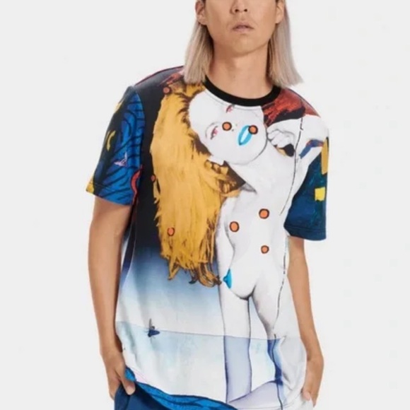 UGG X TADANORI YOKOO Short Sleeve Top Multicolor Size Small - Picture 1 of 14